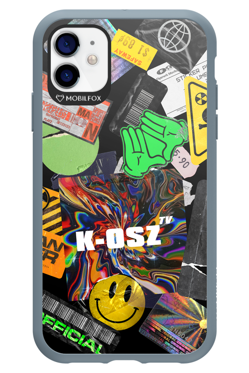 K-osz Sticker Black - Apple iPhone 11