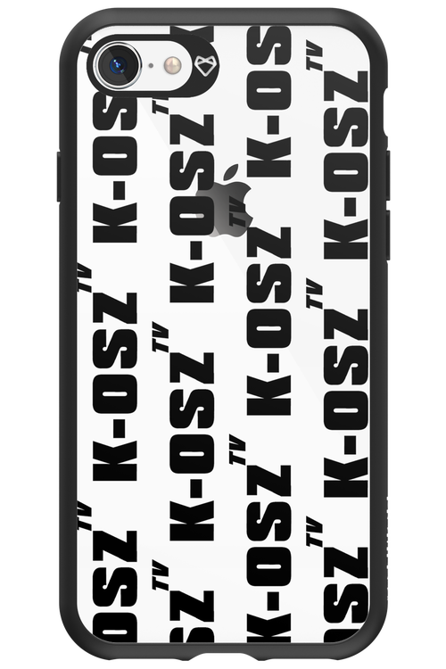 K-osz Transparent Black - Apple iPhone 8