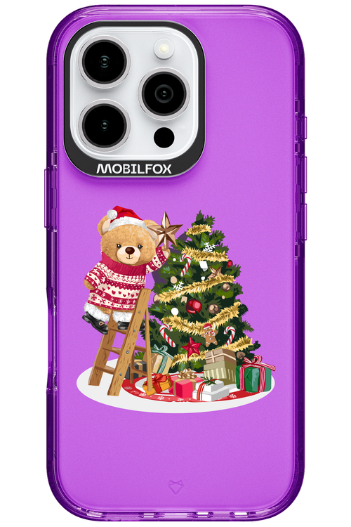 Christmas Bear (Transparent) - Apple iPhone 16 Pro