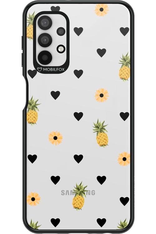 Ananas Heart Transparent - Samsung Galaxy A32 5G