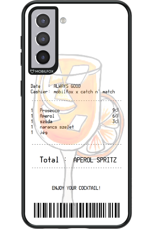 aperol spritz koktél - Samsung Galaxy S21+