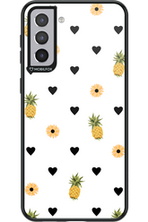 Ananas Heart White - Samsung Galaxy S21+