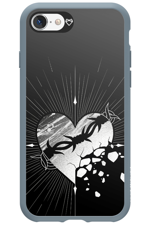 Fehér Szív - Apple iPhone 8