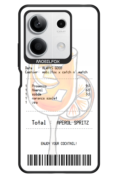 aperol spritz koktél - Xiaomi Redmi Note 13 5G