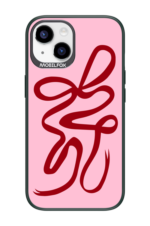Burgundy Bow - Apple iPhone 14