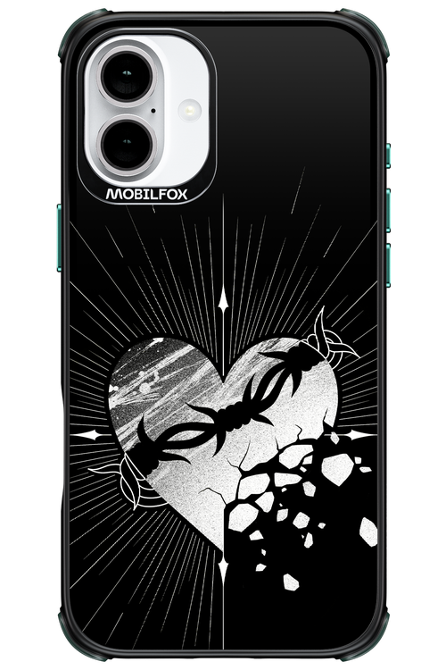 Fehér Szív - Apple iPhone 16 Plus