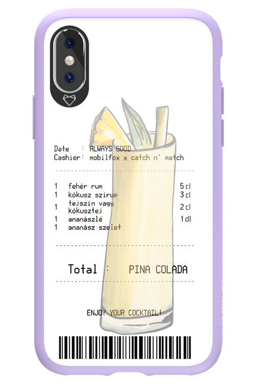 pina colada koktél - Apple iPhone XS
