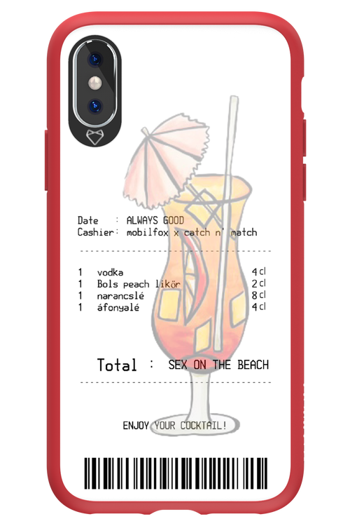 sex on the beach koktél - Apple iPhone X
