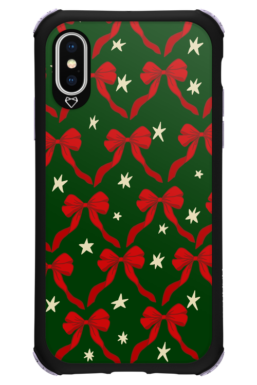 Bow & Stars (Green) - Apple iPhone XS