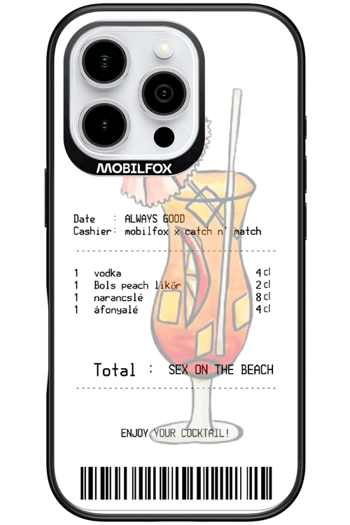 sex on the beach koktél - Apple iPhone 16 Pro