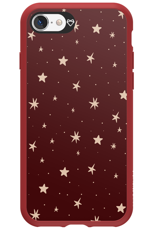 Burgundy Stars - Apple iPhone 8