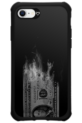 Money Burn B&W - Apple iPhone SE 2020