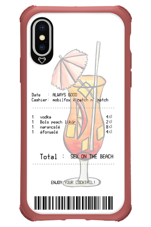 sex on the beach koktél - Apple iPhone X