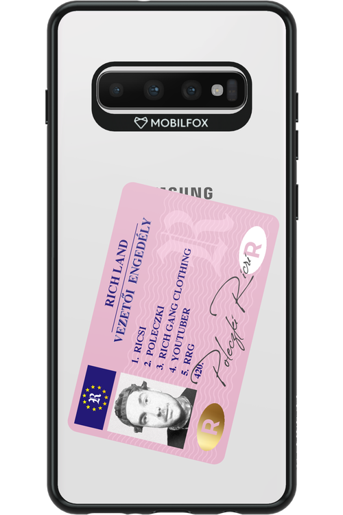 Vezetői engedély - Samsung Galaxy S10+