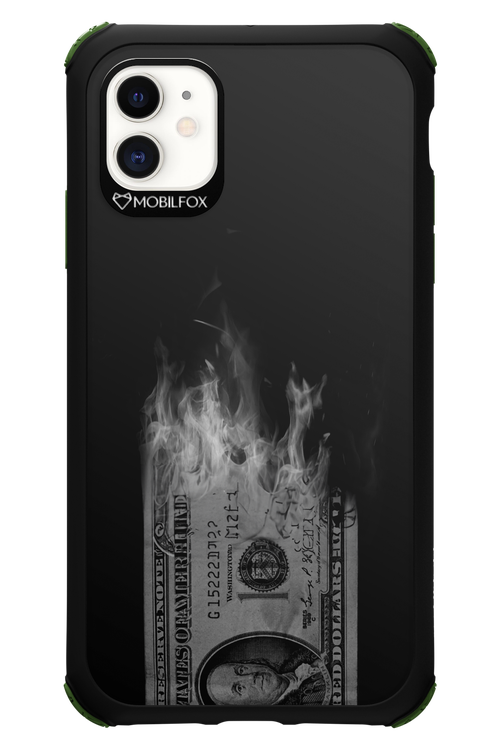 Money Burn B&W - Apple iPhone 11