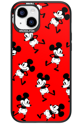Iconic Mouse (red pattern) - Apple iPhone 15 Plus