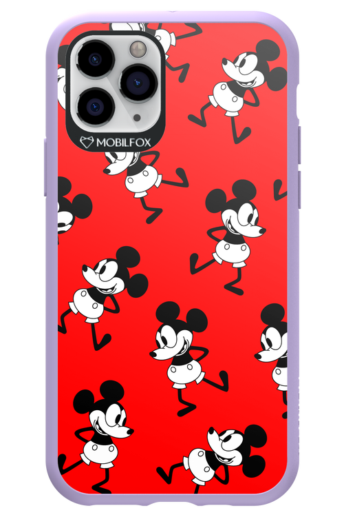 Iconic Mouse (red pattern) - Apple iPhone 11 Pro