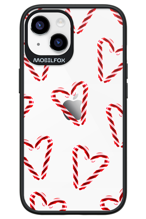 Candy Cane Hearts - Apple iPhone 14