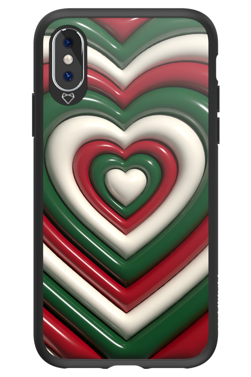 XMAS Hearts - Apple iPhone XS