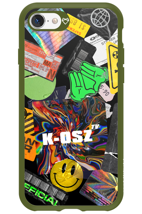 K-osz Sticker Black - Apple iPhone 8