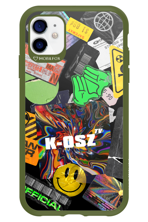 K-osz Sticker Black - Apple iPhone 11