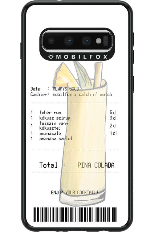 pina colada koktél - Samsung Galaxy S10