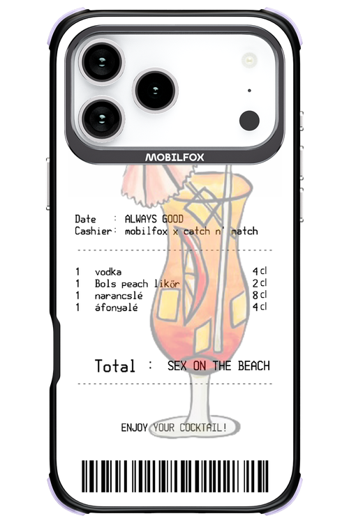 sex on the beach koktél - Apple iPhone 17 Pro Max