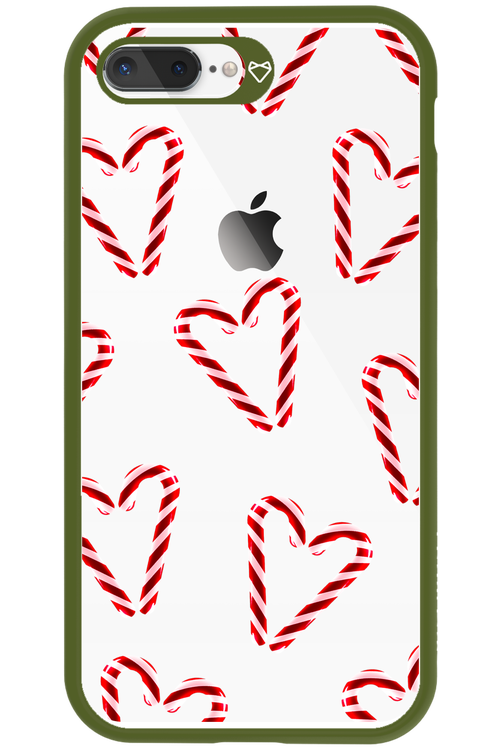 Candy Cane Hearts - Apple iPhone 8 Plus