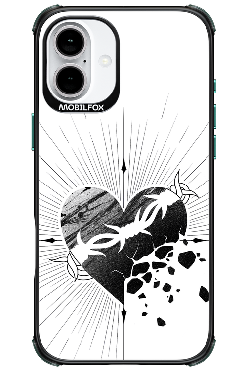 Fekete Szív - Apple iPhone 16 Plus