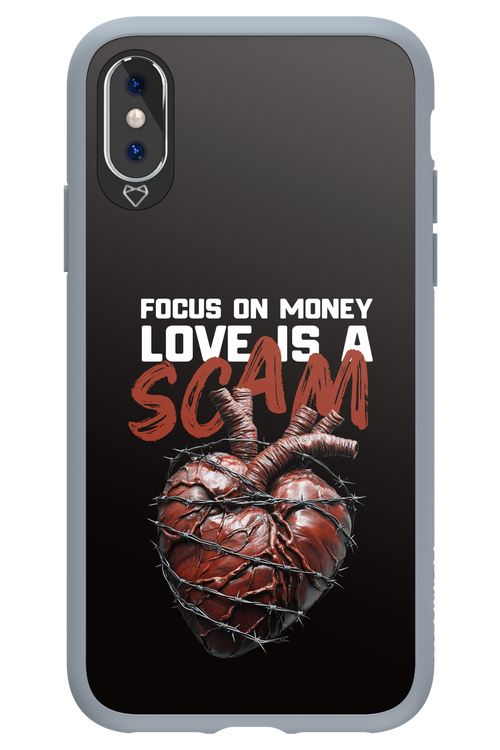 Focus on money, love is a scam - Apple iPhone X