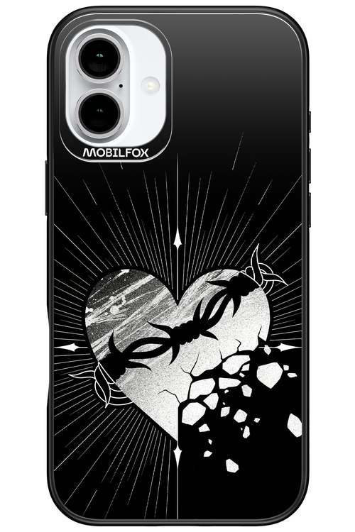 Fehér Szív - Apple iPhone 16 Plus