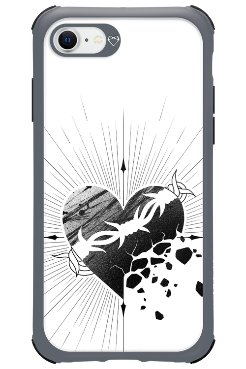 Fekete Szív - Apple iPhone 8