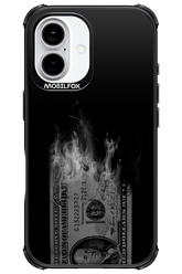Money Burn B&W - Apple iPhone 16