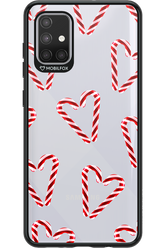 Candy Cane Hearts - Samsung Galaxy A71