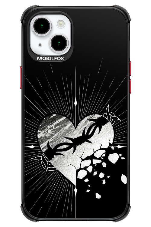 Fehér Szív - Apple iPhone 15 Plus