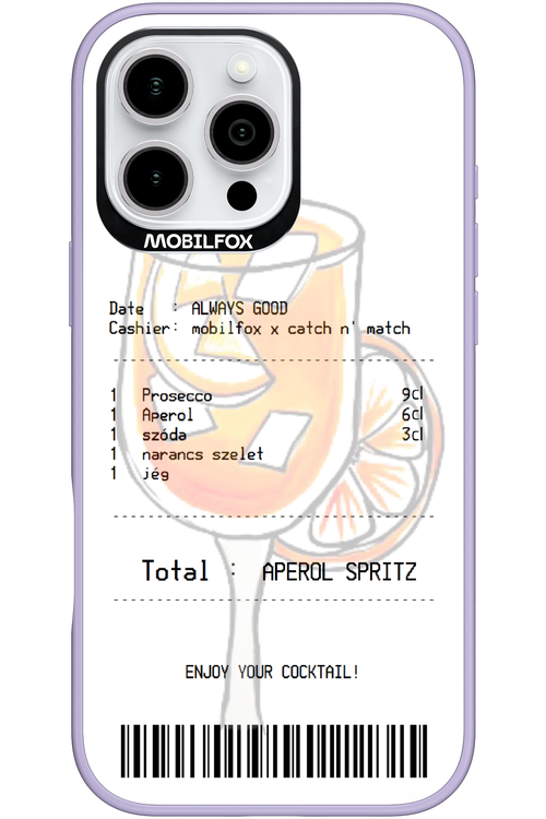 aperol spritz koktél - Apple iPhone 16 Pro Max