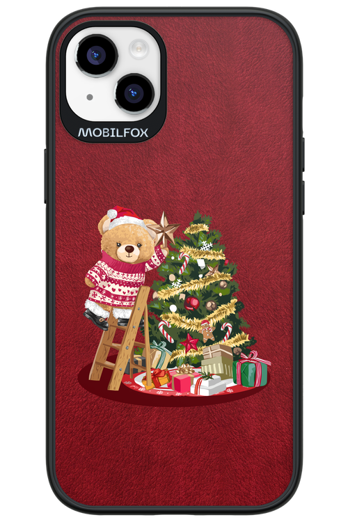 Christmas Bear (Burgundy) - Apple iPhone 14 Plus