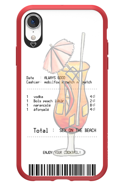 sex on the beach koktél - Apple iPhone XR