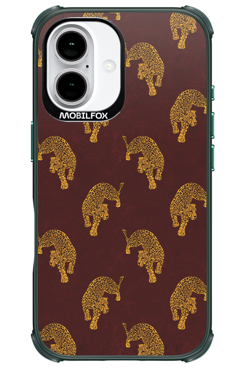 Burgundy Leopard Pattern - Apple iPhone 16