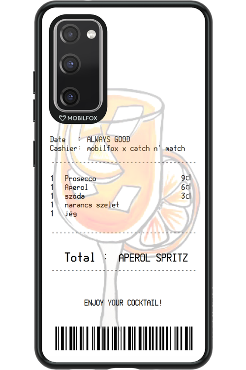aperol spritz koktél - Samsung Galaxy S20 FE