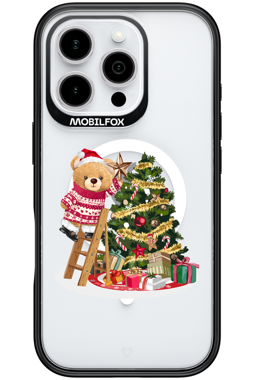 Christmas Bear (Transparent) - Apple iPhone 16 Pro