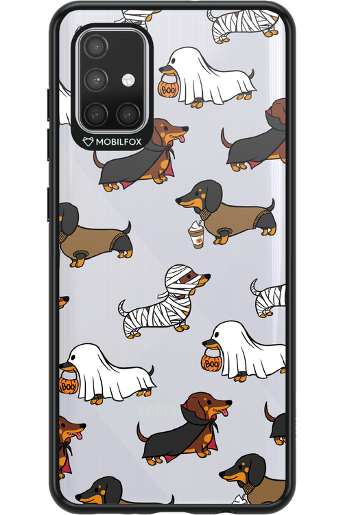 Scary Dachshund (Transparent) - Samsung Galaxy A71