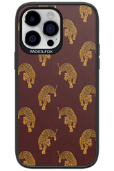 Burgundy Leopard Pattern - Apple iPhone 14 Pro Max
