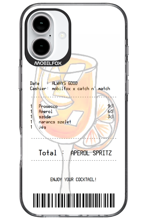 aperol spritz koktél - Apple iPhone 16 Plus