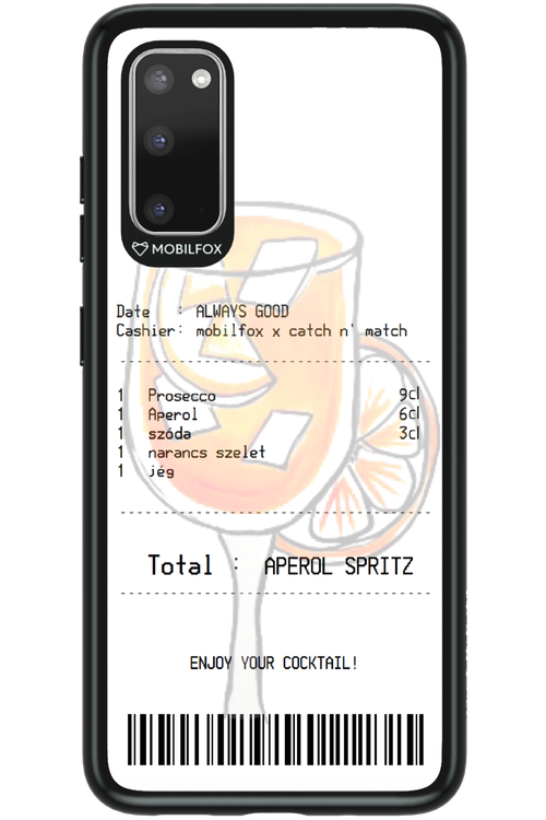 aperol spritz koktél - Samsung Galaxy S20