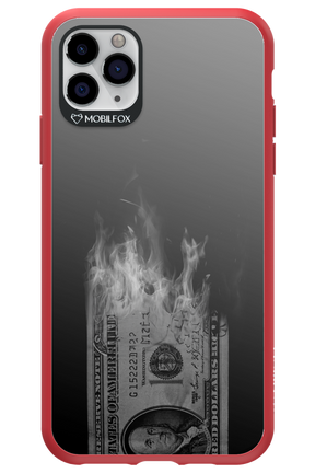 Money Burn B&W - Apple iPhone 11 Pro Max