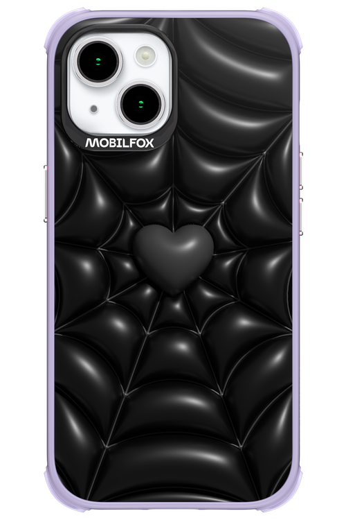 Black Spider Heart - Apple iPhone 15