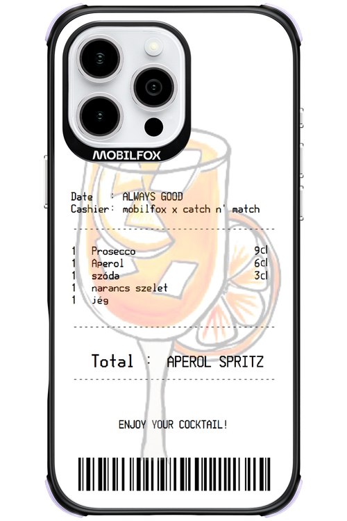 aperol spritz koktél - Apple iPhone 16 Pro Max