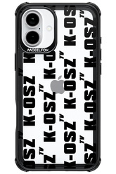 K-osz Transparent Black - Apple iPhone 16 Plus