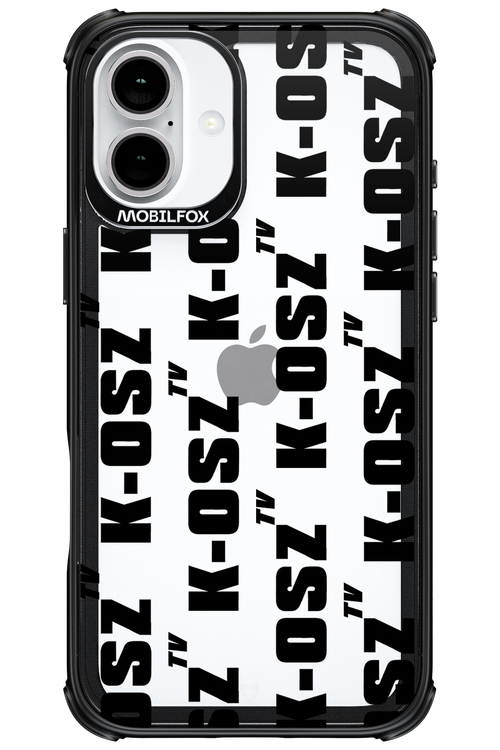 K-osz Transparent Black - Apple iPhone 16 Plus